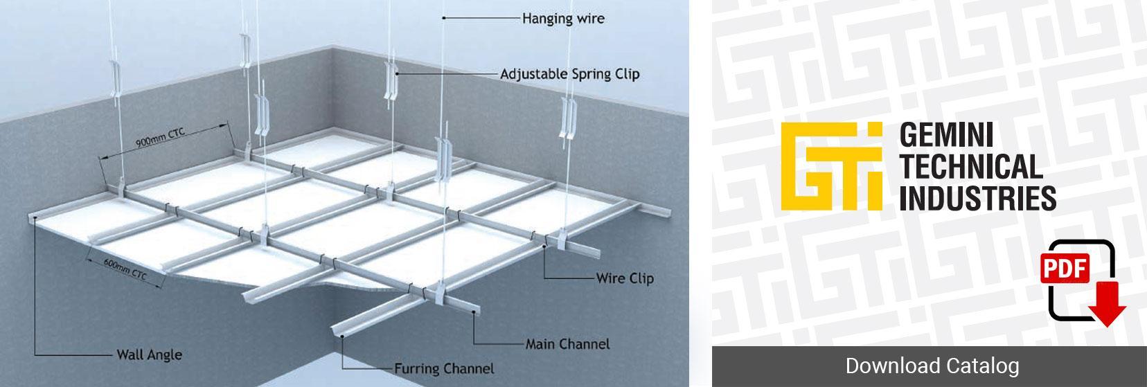 Building material manufacturer | furring-ceiling-system installation