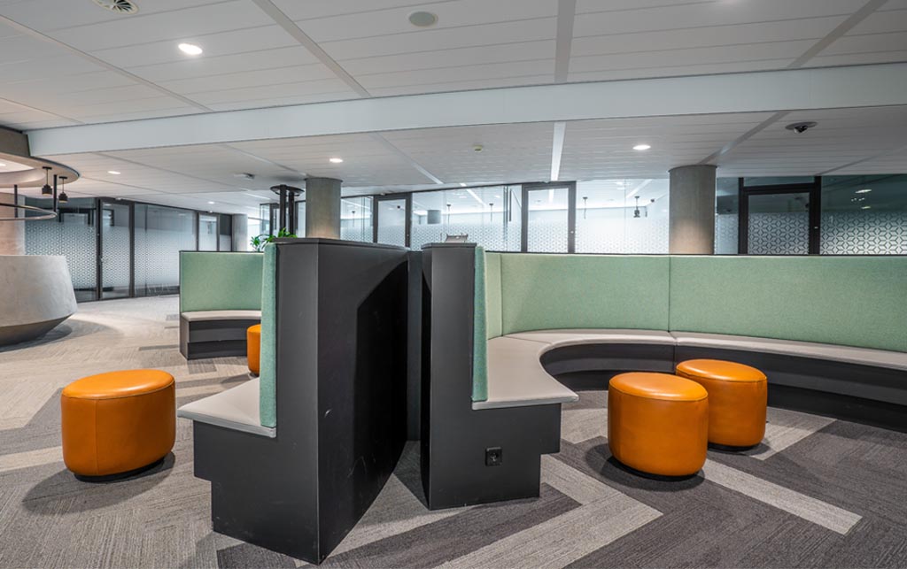 Interior of a part of a modern open space office