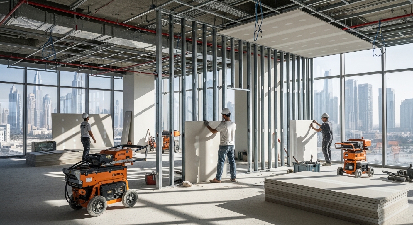 drywall systems Abu Dhabi