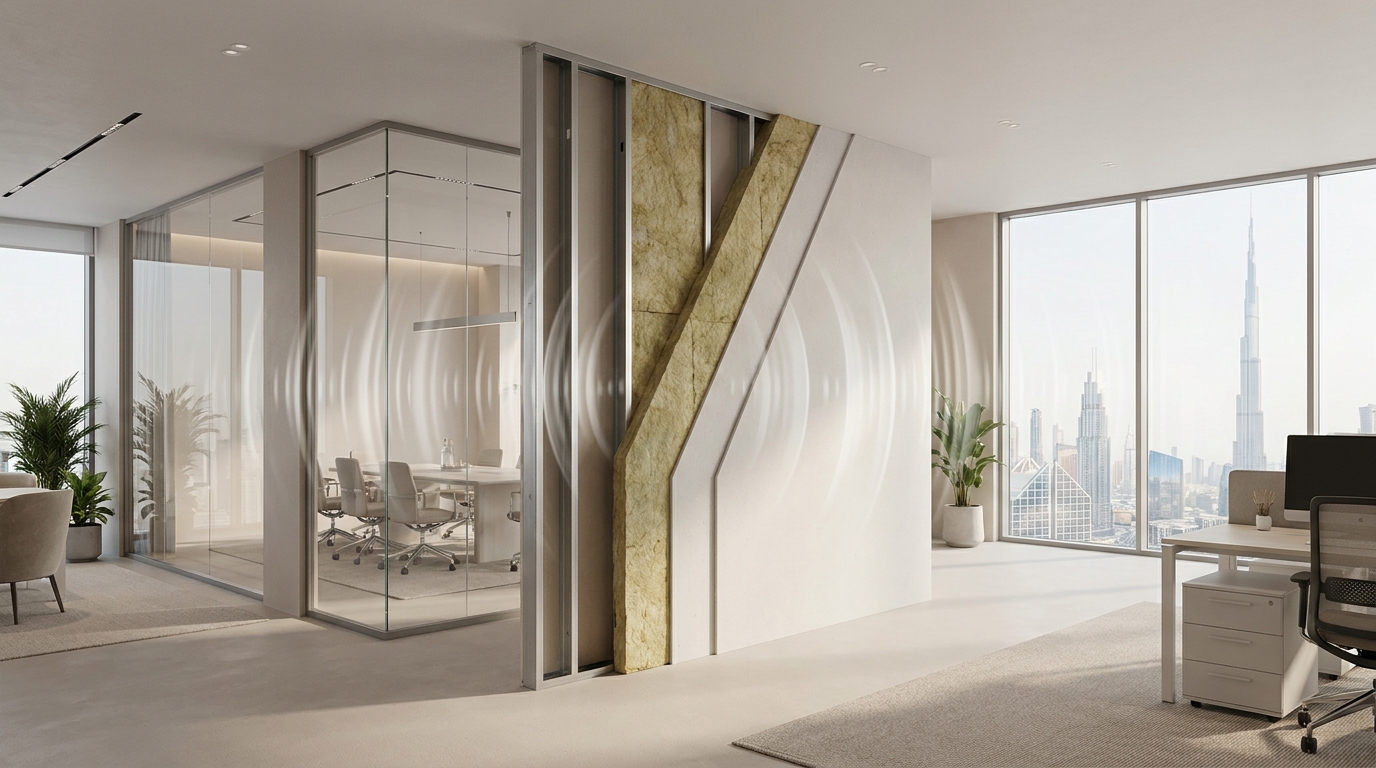 Acoustic drywall UAE