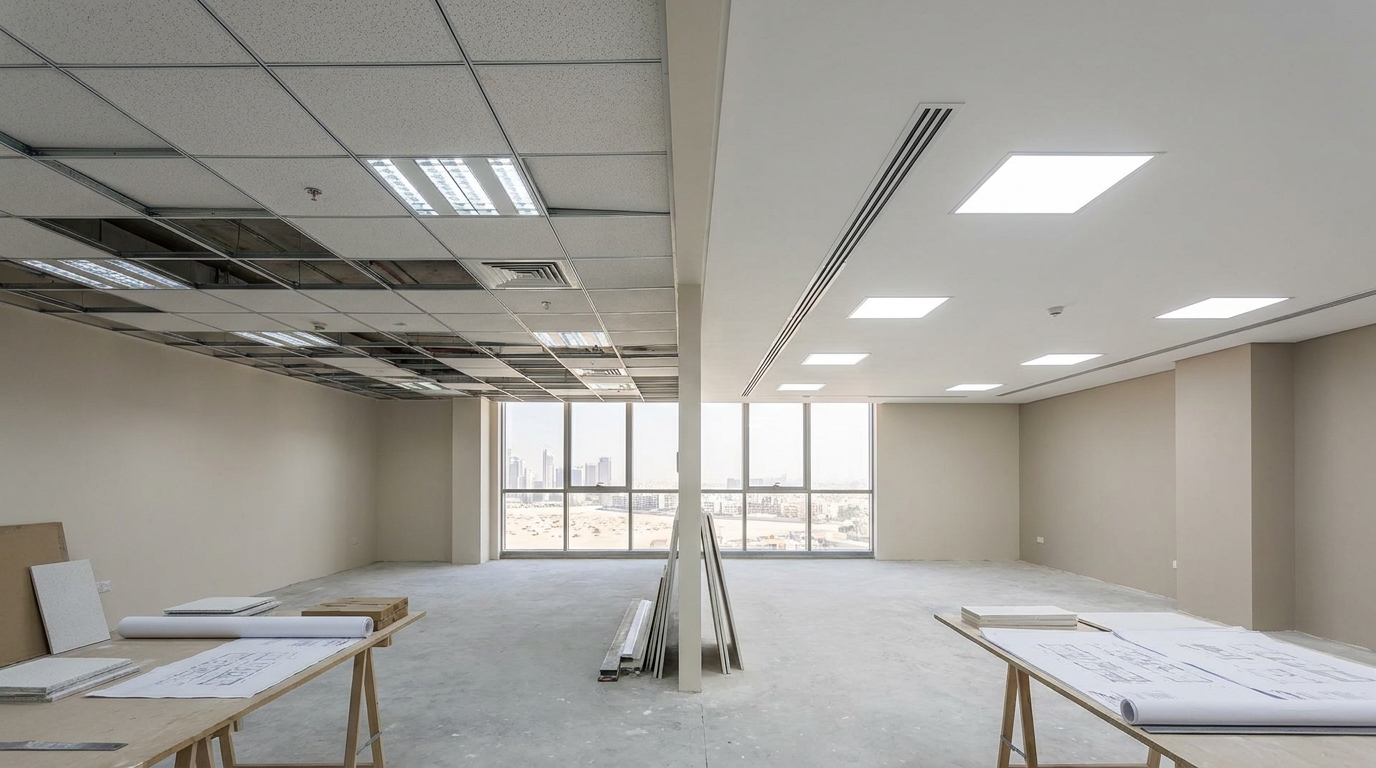 T-grid ceiling UAE