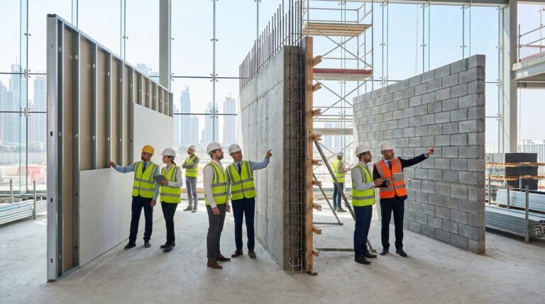Drywall vs blockwork cost UAE