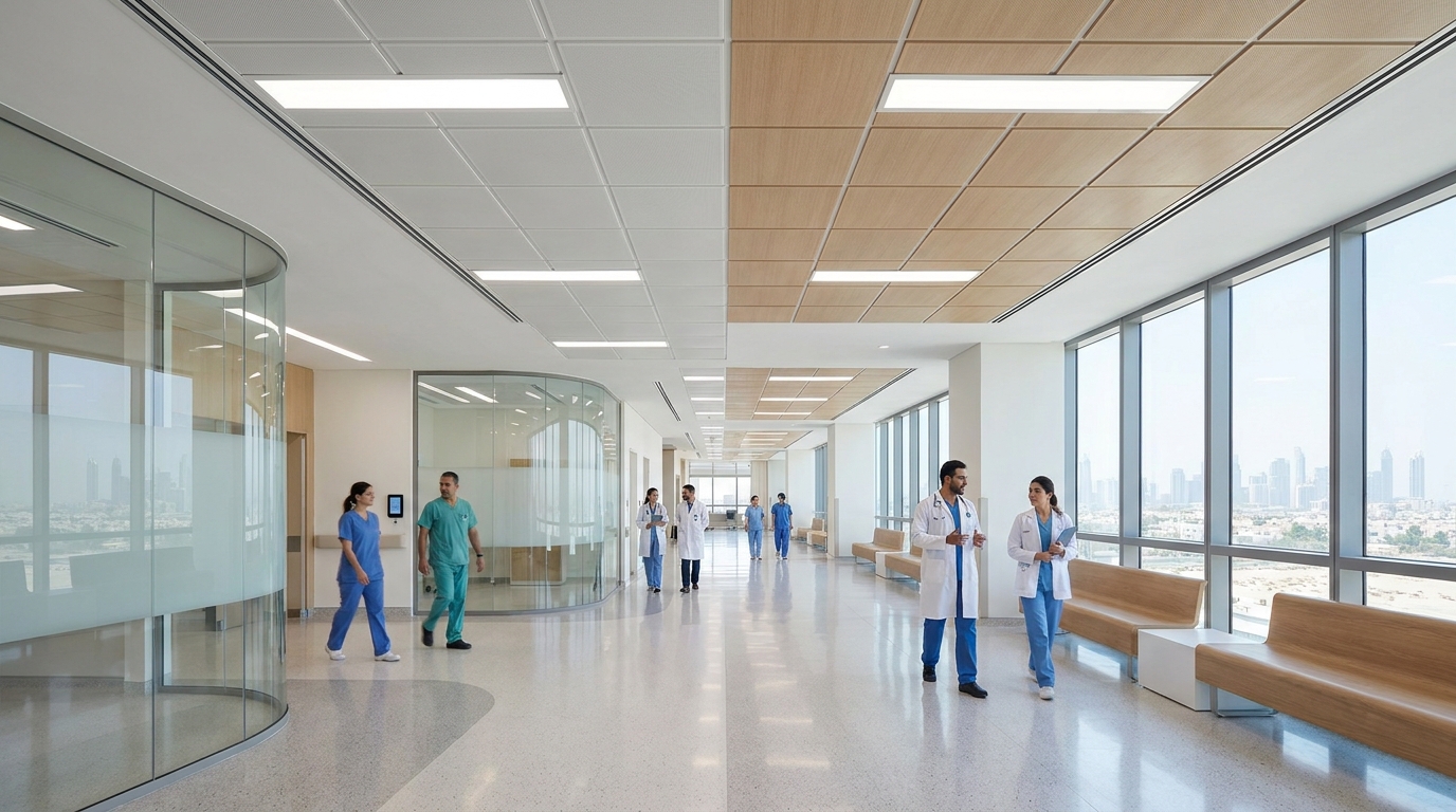 best ceiling system for hospitals in UAE
