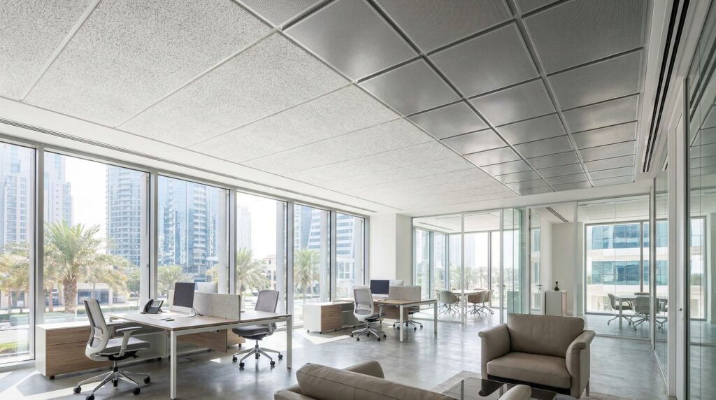 which ceiling tiles are best for high humidity areas in UAE