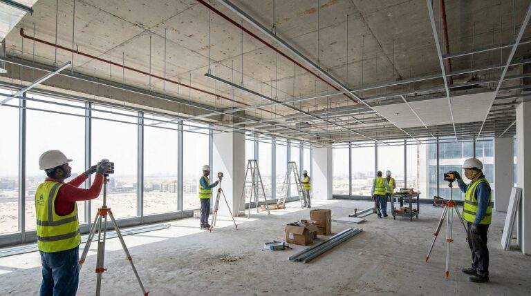 what is the standard hanger spacing for suspended ceilings in UAE