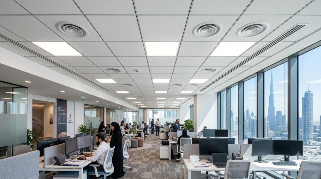 best ceiling tile for acoustic performance in UAE