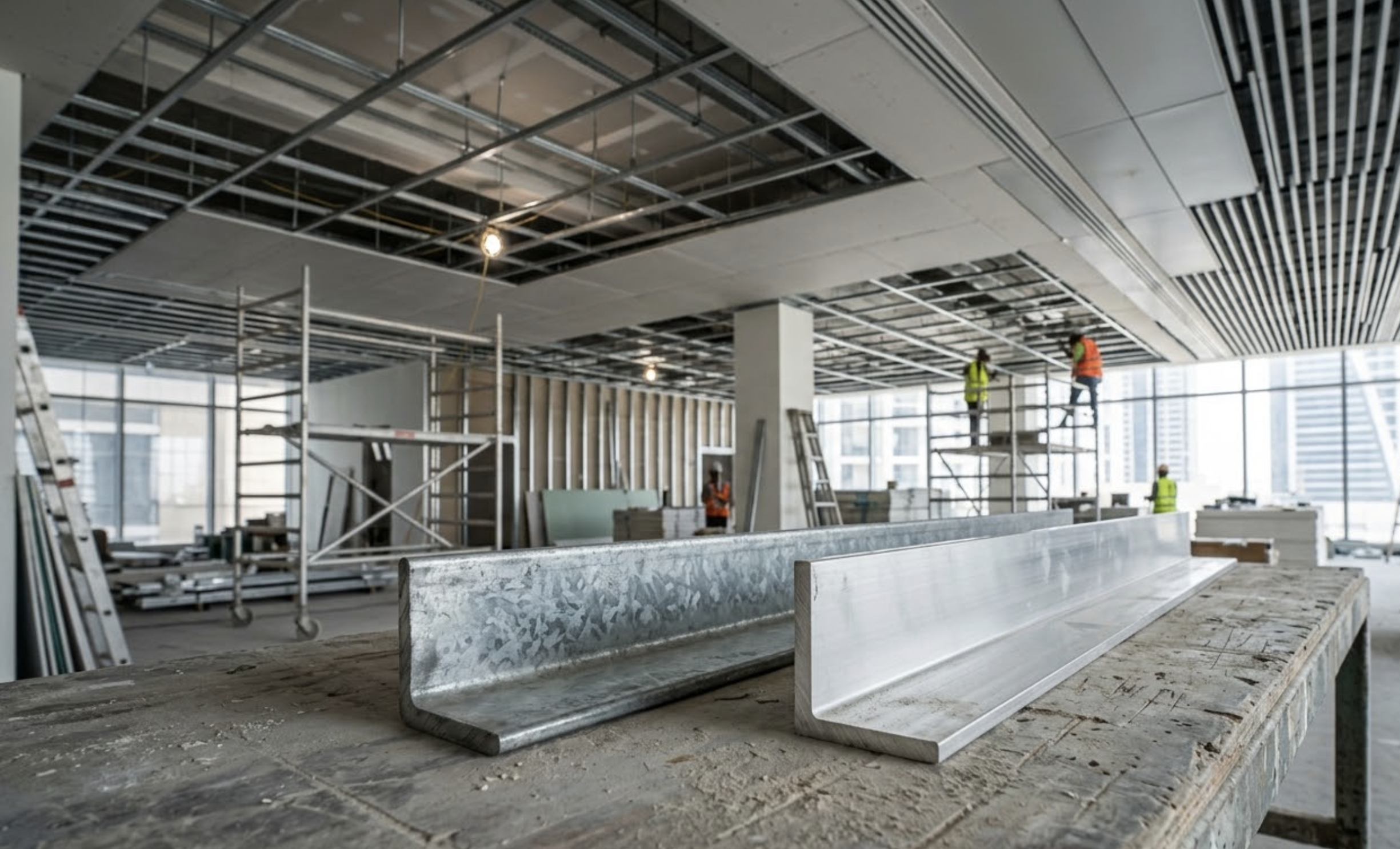 Comparing_galvanized_iron GI angle UAE